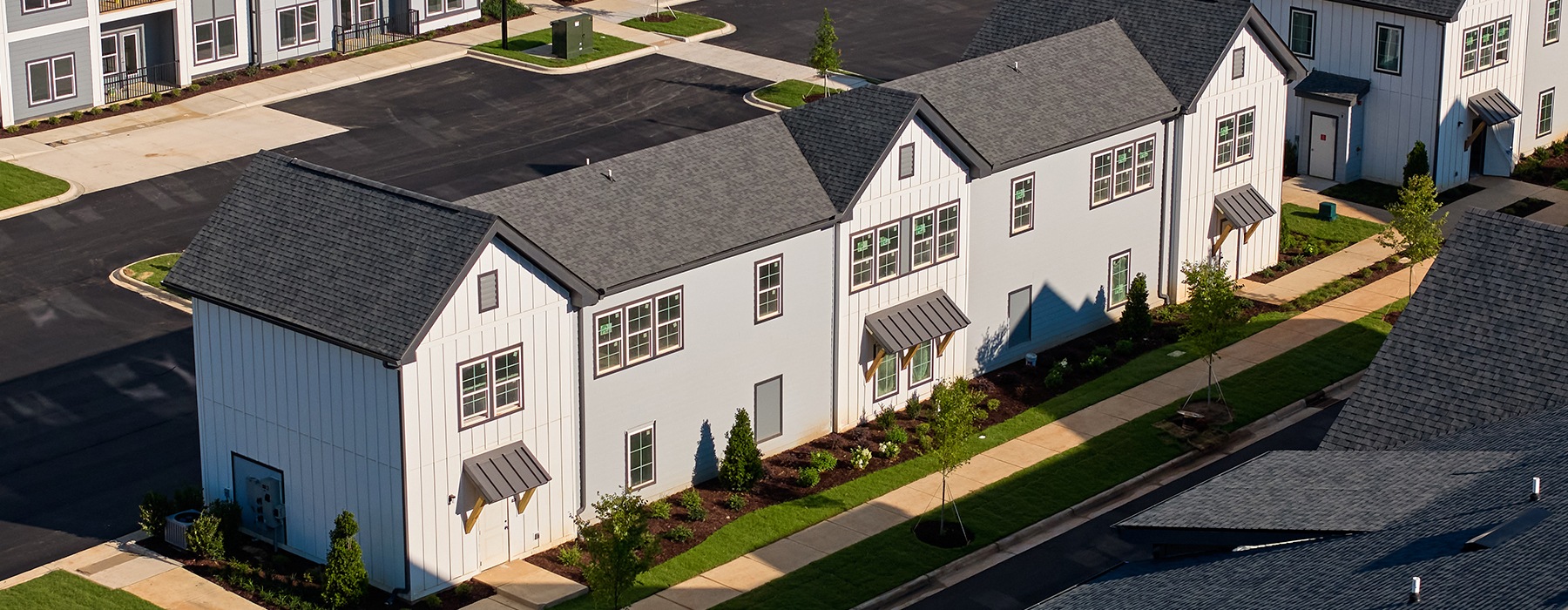 white building on a street